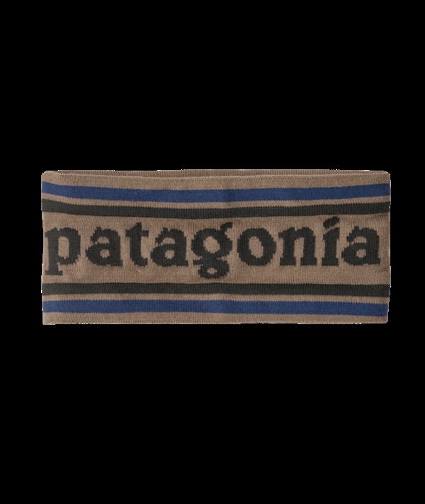 Patagonia Powder Town Headband - Park Stripe: Marlow Brown